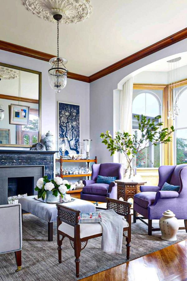 39 Colorful And Purple Living Room Design Ideas In This 
