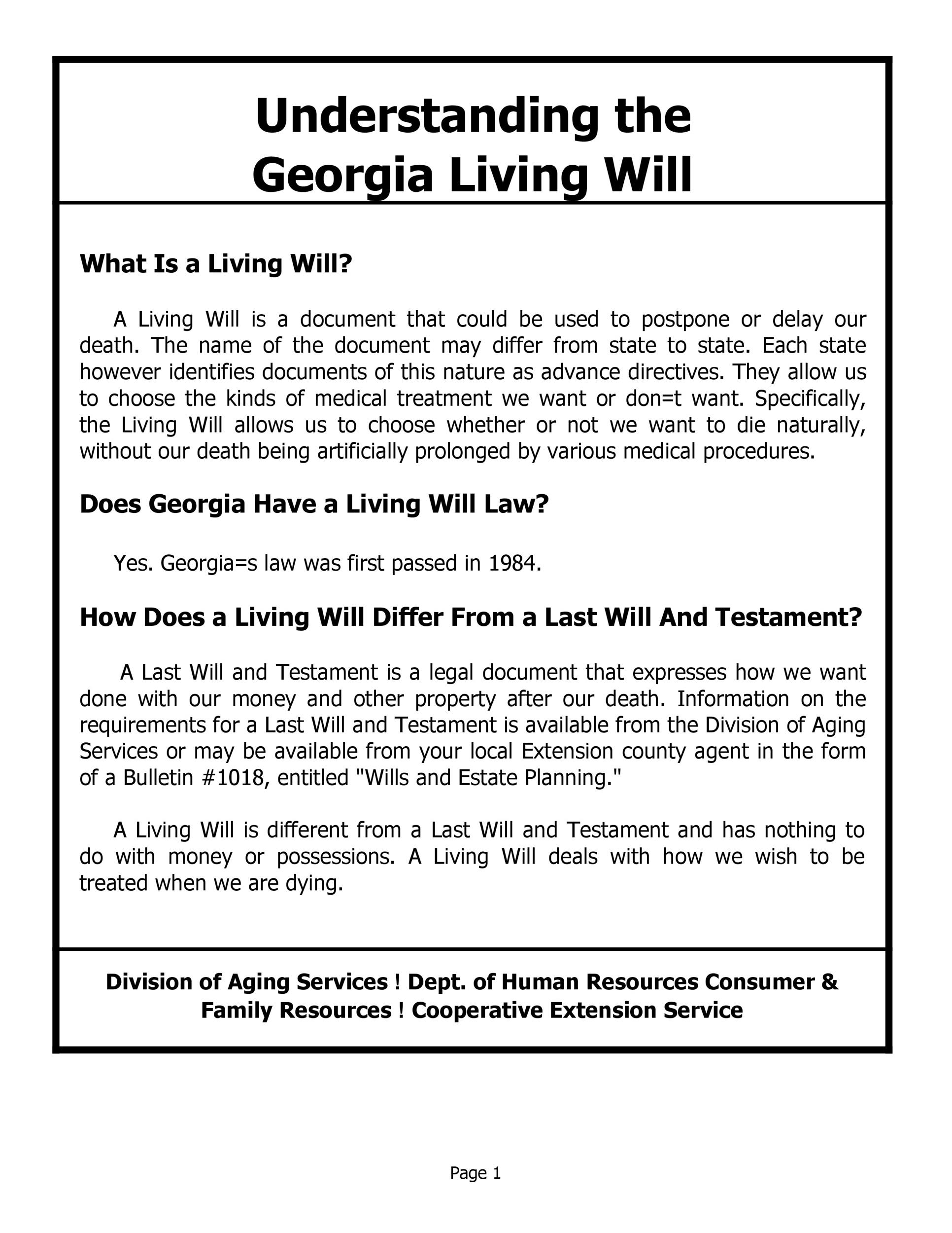 50 Free Living Will Templates Forms ALL STATES 