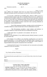 50 Free Living Will Templates Forms ALL STATES