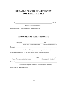 Download Michigan Living Will Form Advance Directive