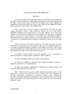 Download Mississippi Living Will Form Advance Directive