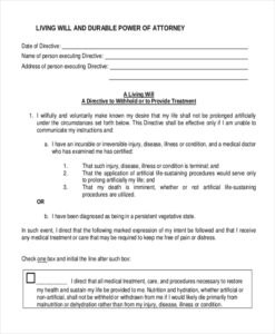 FREE 8 Sample Free Living Will Forms In PDF MS Word