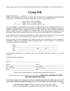 Free Copy Of Living Will By Richard Cataman Living Will