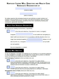 Free Living Will Form Kentucky Five Things You Didn t Know