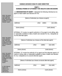 Free Living Will Forms Templates Advance Directive