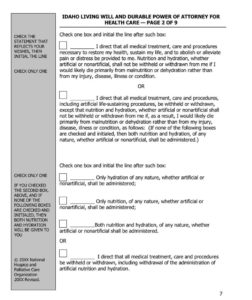 Free Living Will Forms Templates Advance Directive