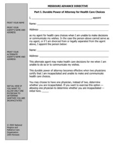 Free Living Will Forms Templates Advance Directive