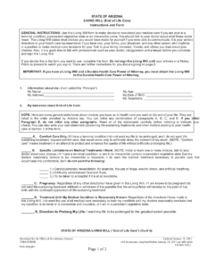 Free Living Will Forms To Print Edit Fill Sign Online