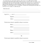 Free Nebraska Living Will Declaration Form PDF Word