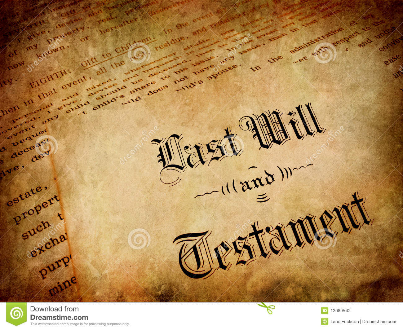 Last Will And Testament Stock Photography Image 13089542