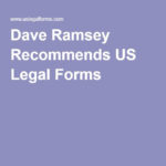 Legal Forms For Last Will Etc Legal Forms Dave Ramsey