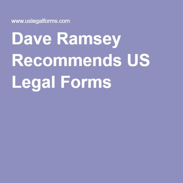 Legal Forms For Last Will Etc Legal Forms Dave Ramsey 